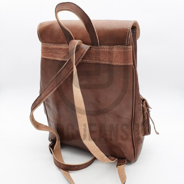 sac cuir marron dos dcjeans