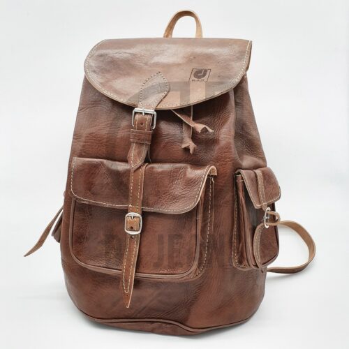 brown leather bag face dcjeans