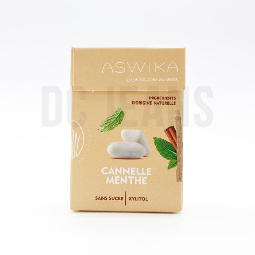 Chewing-gum siwak naturel aswika cannelle menthe face