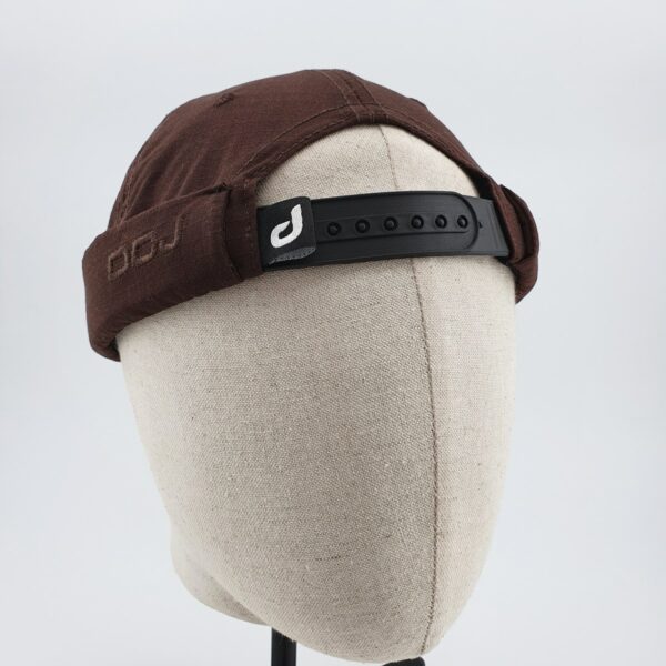 docker hat dcjeans ripstop brown rear face mikihat