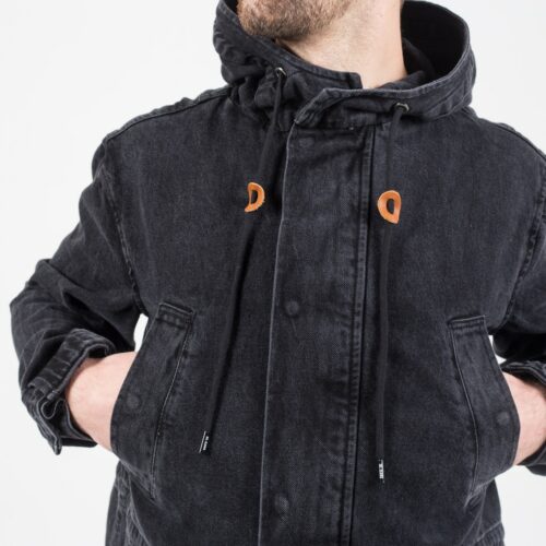 Parka jeans black details dcjeans