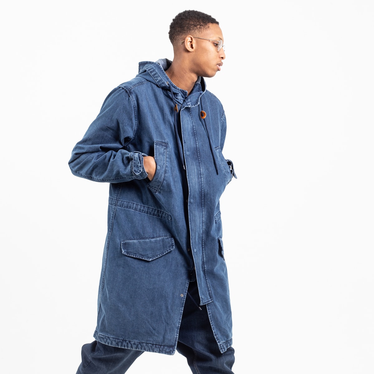 Jeans parka on sale jacket