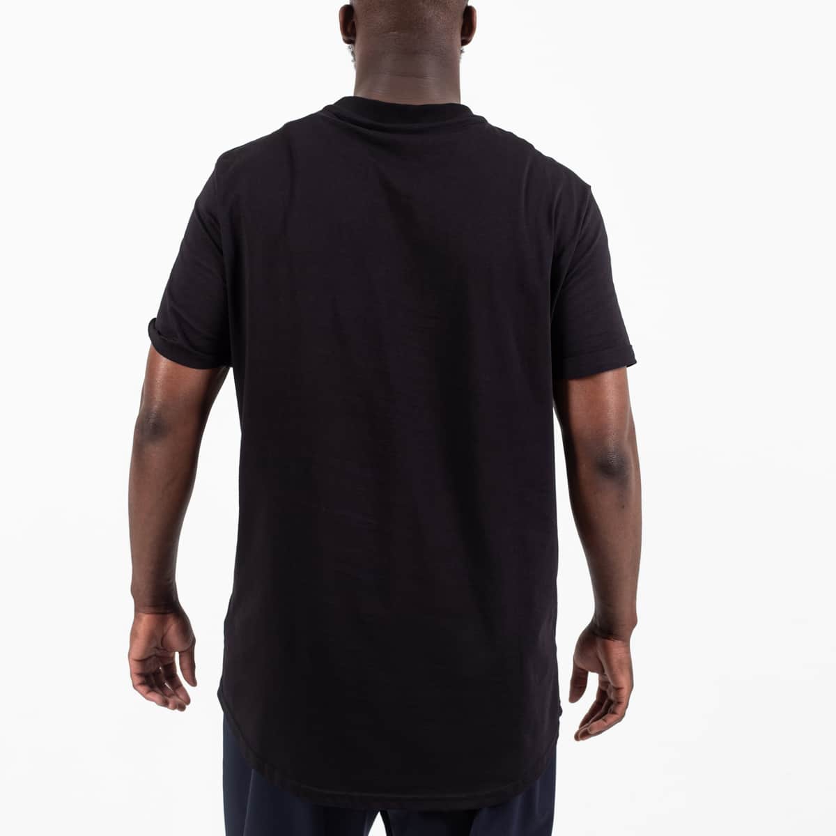T shirt noir dos clearance