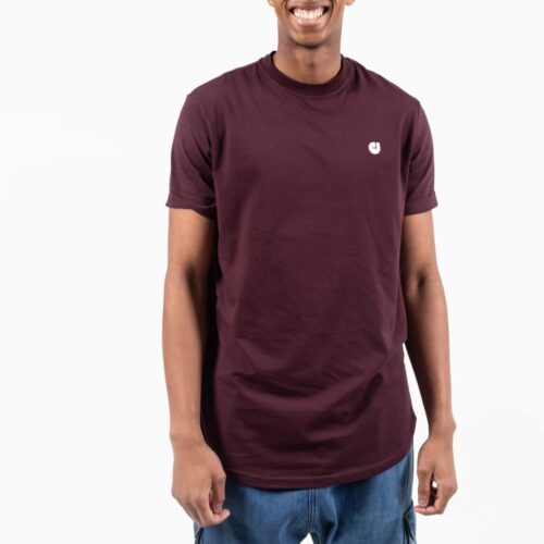 Short sleeve tshirt with plum hem and dcjeans