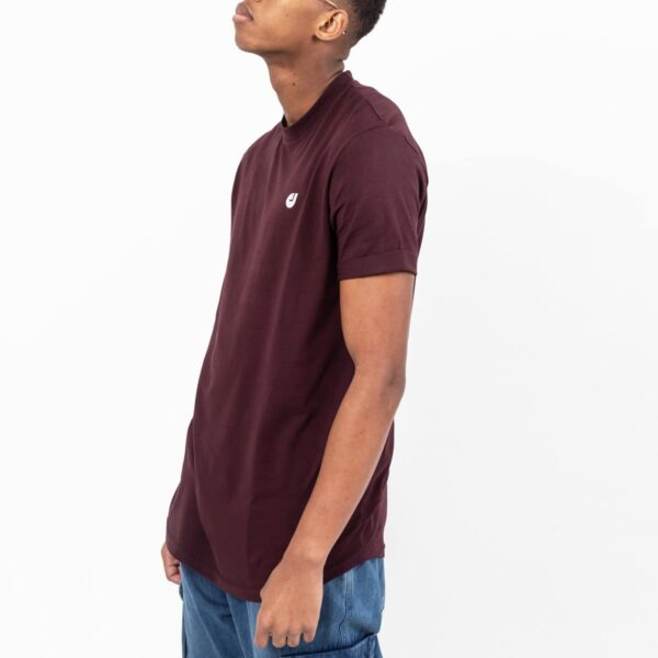 Short sleeve tshirt with plum hem and dcjeans profile