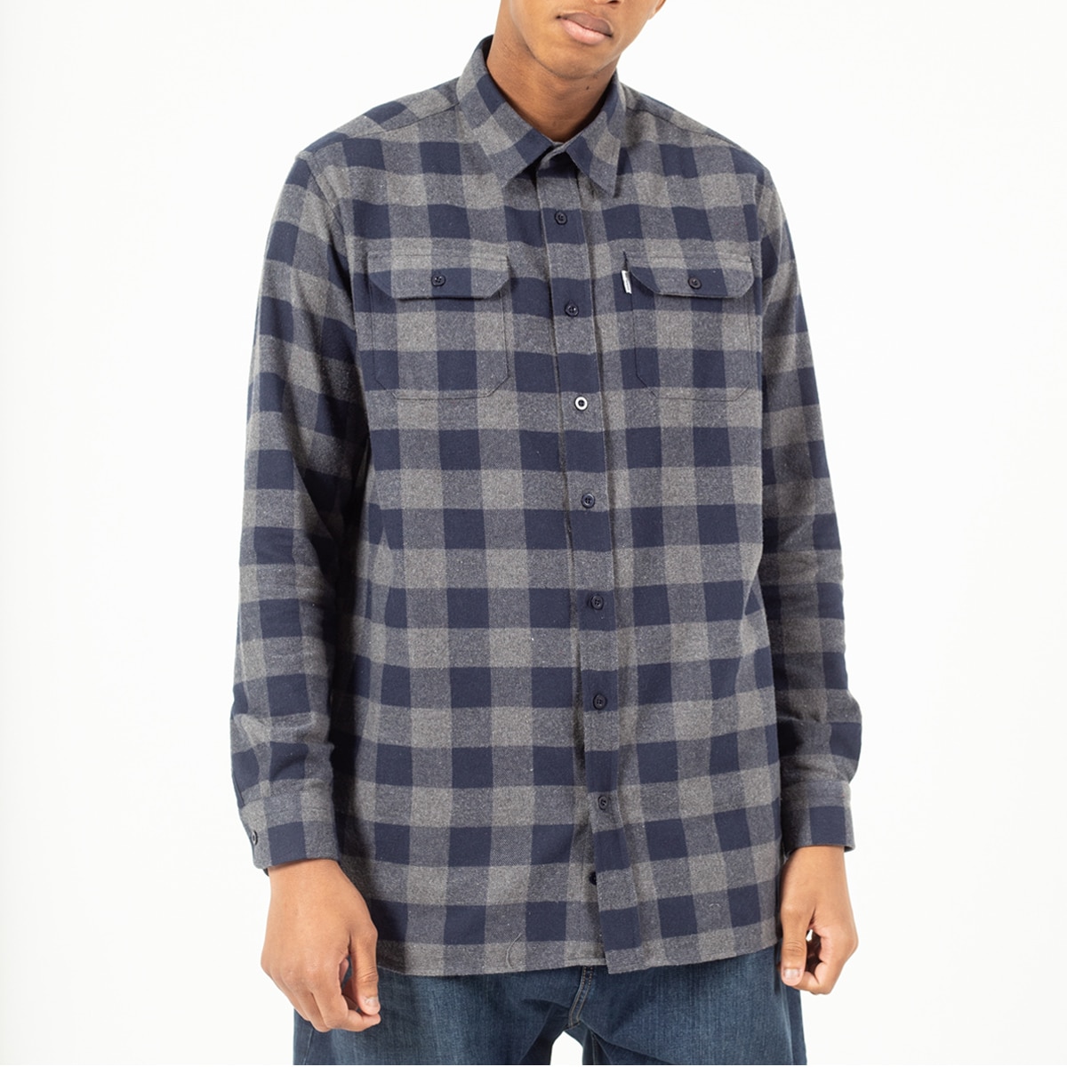 Take away Atlas Sequel Woodcutter Shirt Blue - DCjeans saroual and clothing