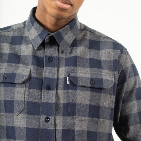 shirt woodcutter bleu zoom dcjeans