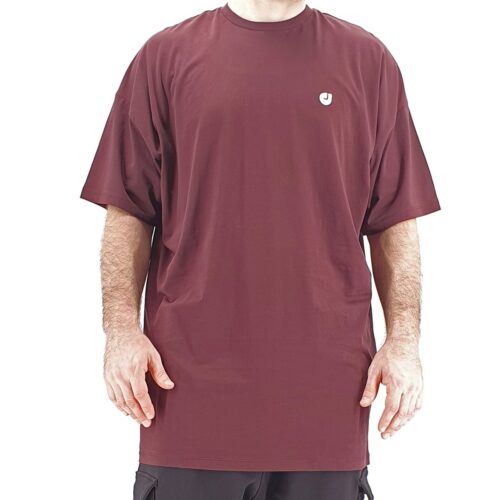 WIDE dcjeans tshirt plum 1