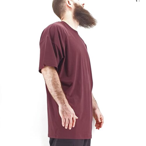 WIDE dcjeans plum 2 tshirt