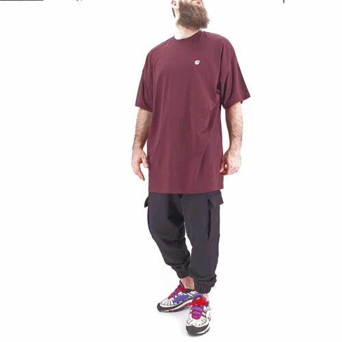 WIDE dcjeans tshirt plum 3