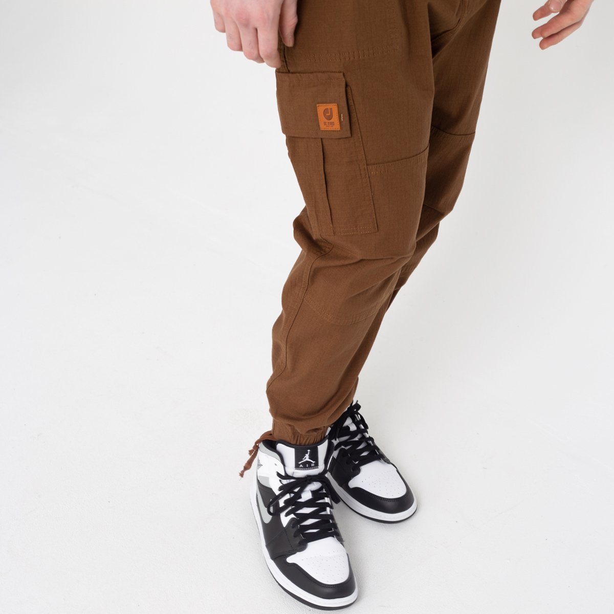Pantalon Sarouel Girbaud - Taille 38 - Marron Brillant - Style Bohème