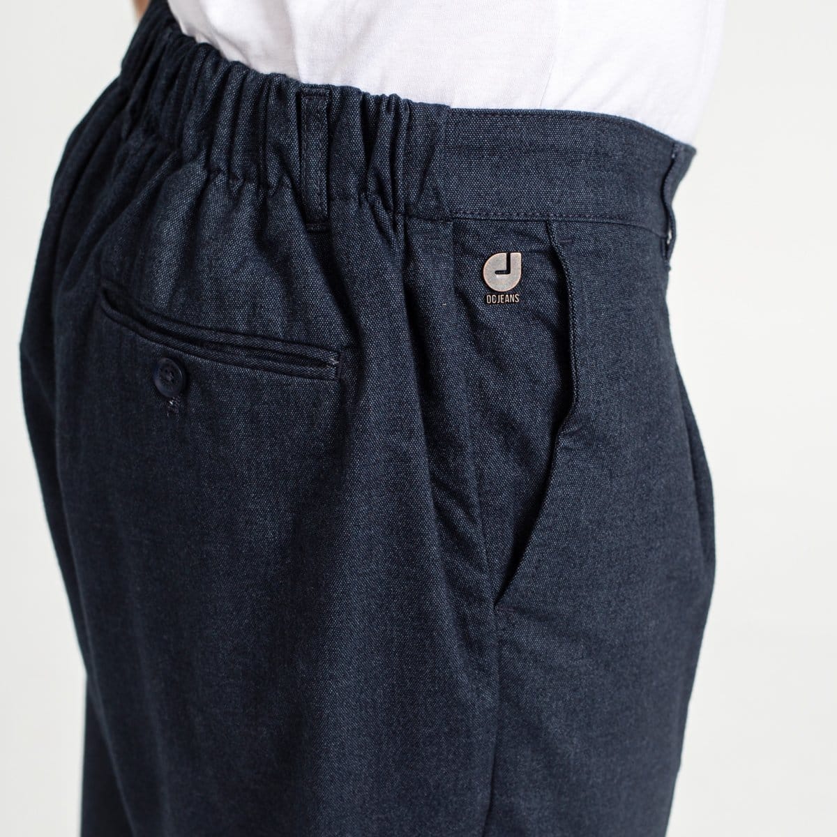 Tapered Pants with Pleats, PELAN V3.Y7.01, Navy