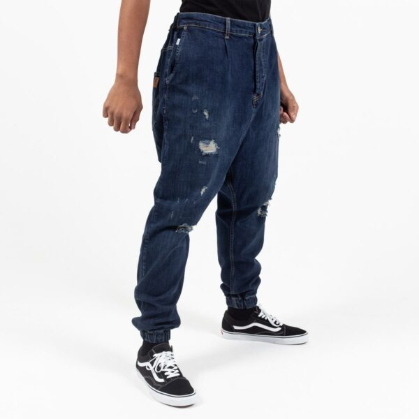 sarouel jeans destroy blue profil dcjeans