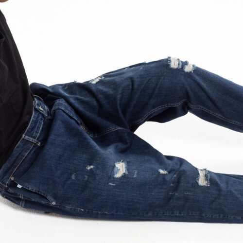 sarouel jeans destroy blue zoom bis dcjeans