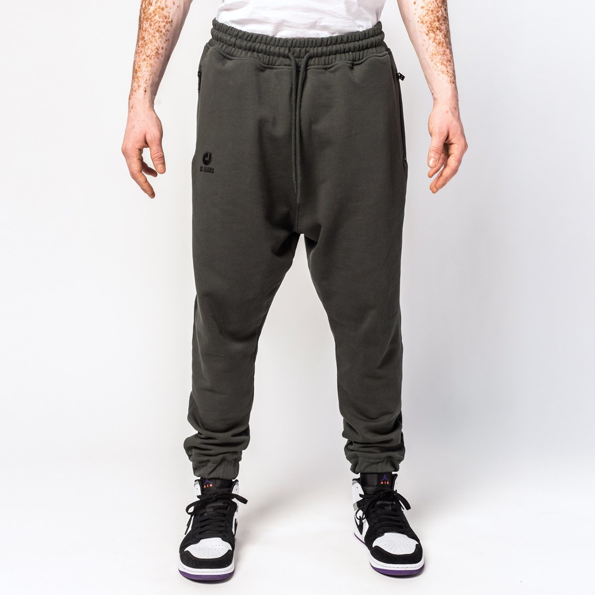 BASIC JOGGING PANTS - Dark khaki