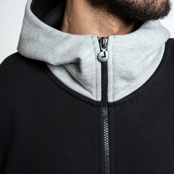 sweatshirt-capuche-zipper-jogging-gs12-bicolors-noir-gris-dcjeans-1